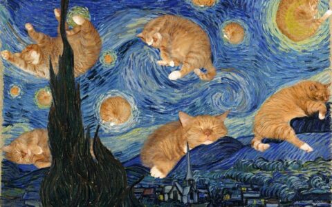 世界名画的主角变成猫咪？「肥猫艺术」猫奴最想收藏的艺术品！